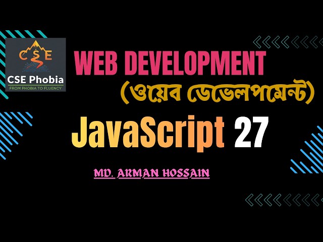 27. How to Pause Function & Multi Return? JS Basic to Advance Tutorial | Return VS Yield | CSEPHOBIA
