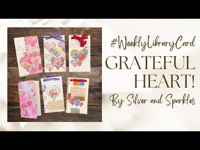 Library Card Crafts | Grateful Hearts! #grateful
