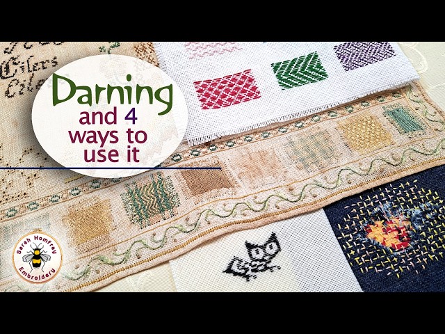 Have you tried this easy stitch? Darning embroidery - what it is, how to do it and how to use it