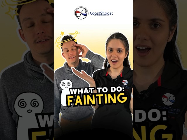 What to do if someone faints in front of you 😨