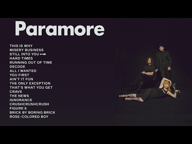 Paramore | Top Songs 2025 Playlist | This Is Why, Misery Business, Still Into You...