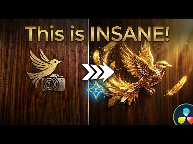 Turn Any Logo into a 3D Animation in Seconds (Gemini + DaVinci Resolve 21)