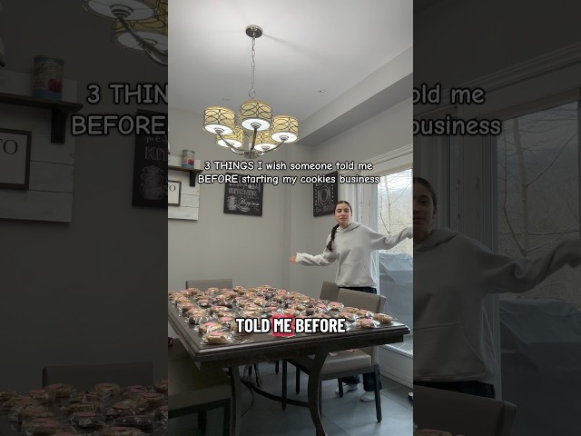 3 things I WISH I knew before starting my BAKING BUSINESS! ‼️ #smallbusiness #tips #businesstips