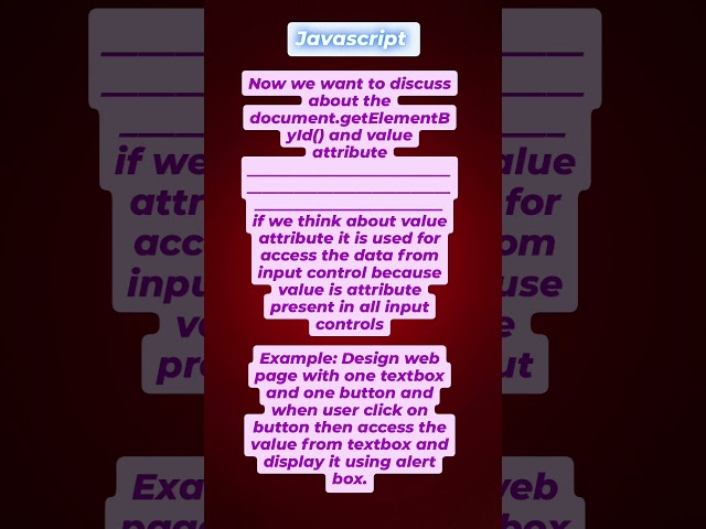 "Access Input Values with getElementById & value Attribute in JavaScript!"