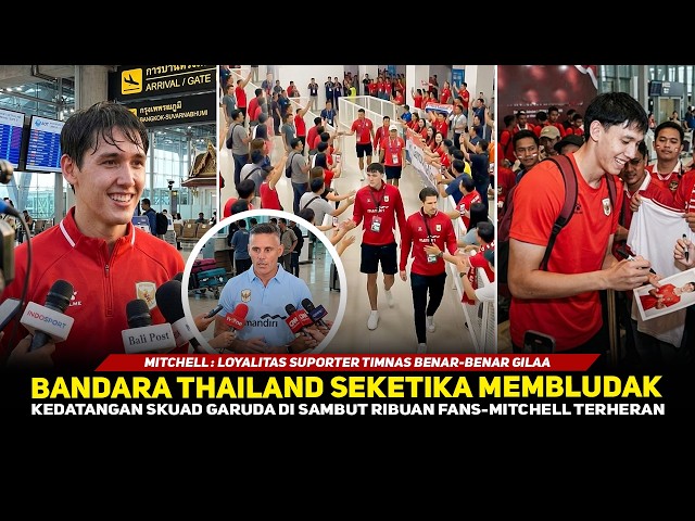 AWAY GAME FEELS LIKE HOME❗️Mitchell Shocked After Being Mobbed by National Team Fans in Thailand ...