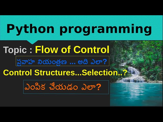 Python 0012 Flow of control Control Structures Sequence and selection #python #programming #coding