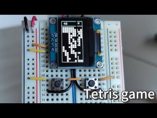 How to make a Tetris game using , an Arduino nano , and a oled display | haysam official creater
