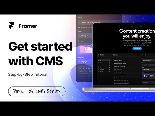 Framer Tutorial: CMS for Beginners | Part 1: Understanding the Basics