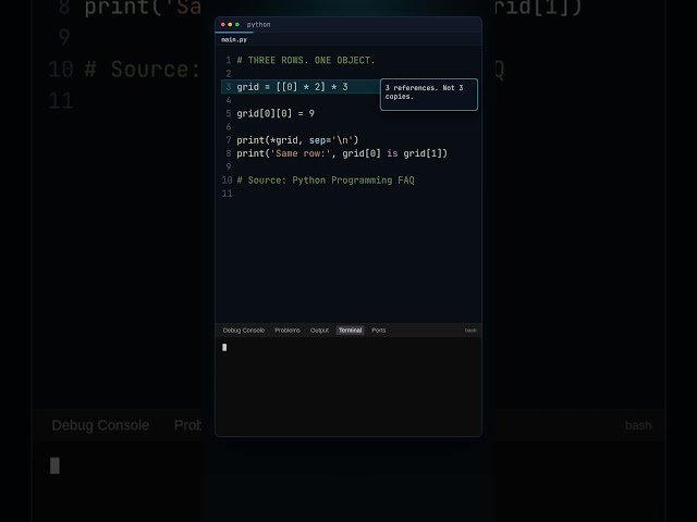 This Python List Trick Changes Every Row 😳 #Shorts