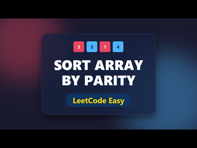 Sort Array By Parity - LeetCode Solution (Python & Logic Explained)