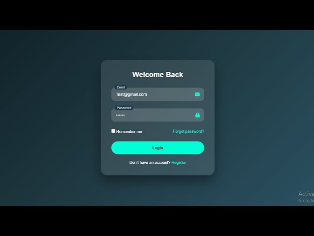 Modern Glassmorphism Login UI Design | HTML & CSS Tutorial 2026