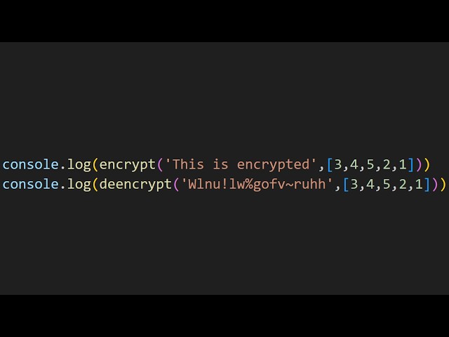 Making a more complex encryption algorithm in js