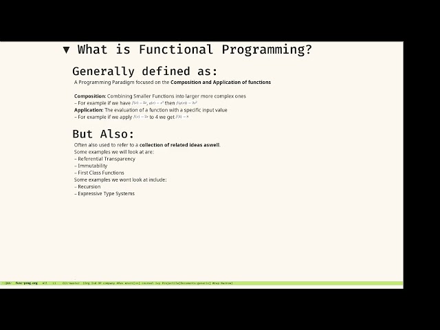 Introductory Function Programming Tech Talk