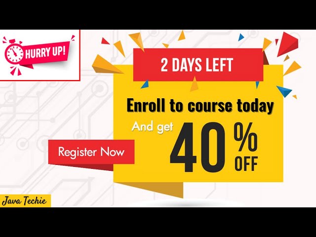 Spring Boot Microservice Live Course | 1st August | Webinar session for 200 users | Announcement