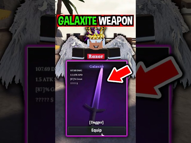 RAREST GALAXITE WEAPON in The Forge Roblox