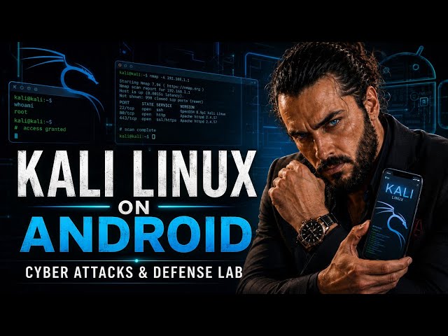 Kali Linux on Android 🔥 | Cyber Attacks & Defense Lab — Complete 75 Lessons