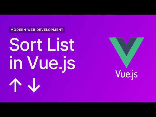 Sort List & Grid Views with Vue JS