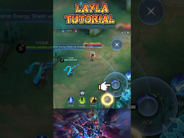 Layla tutorial for beginners 🫂#mobilelegendstoday #mobilelegends #foryou #mlbb #layla