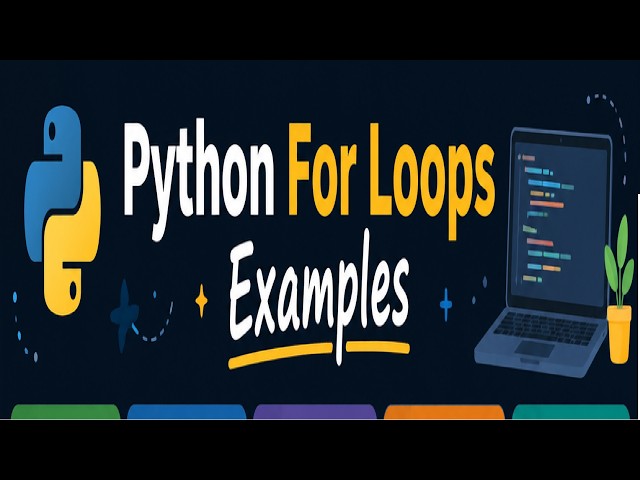 Python For Loops Examples #learnpython  #pythonlearning  #pythonforbeginners  #pythontutorial
