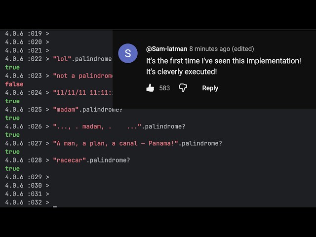 RubyCademy: A Robust Palindrome Checker in 7 lines! #ruby
