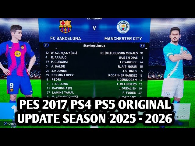 HOW TO UPDATE THE ORIGINAL PES 2017 PS4 PS5 PATCH OPTION FILE SEASON 2025-2026 | INDONESIAN NATIO...