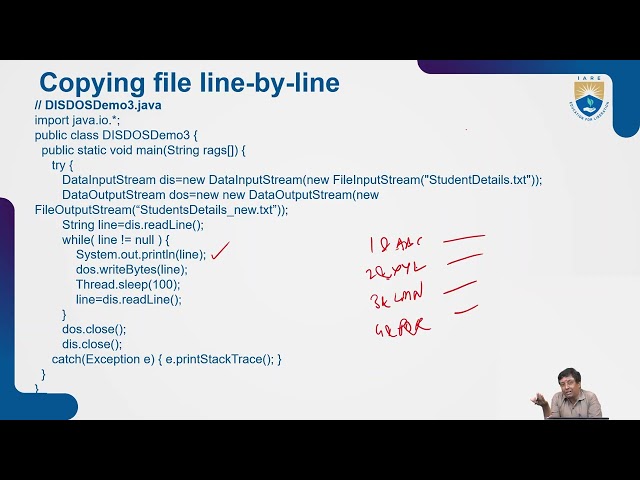 Module - I  I/O Streams by I.N.V Suryanarayana