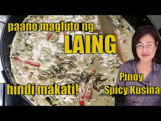 Non - Itchy Laing | Dried Taro Leaves in Coconut Milk | #filipinofood #healthyrecipe