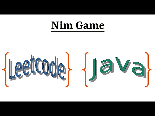 Leetcode Question 292 "Nim Game" in Java