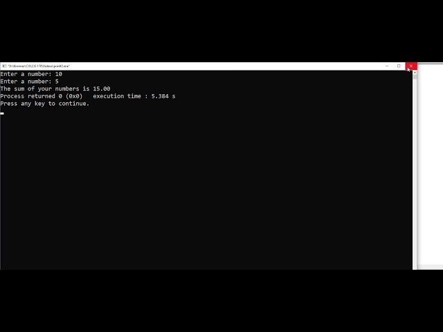 C Programming Intro to Functions
