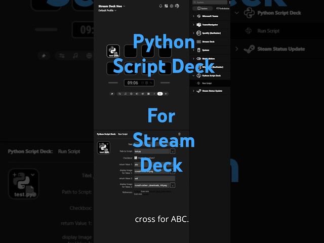 Python Script Deck | Interactive Python Script Execution on Stream Deck