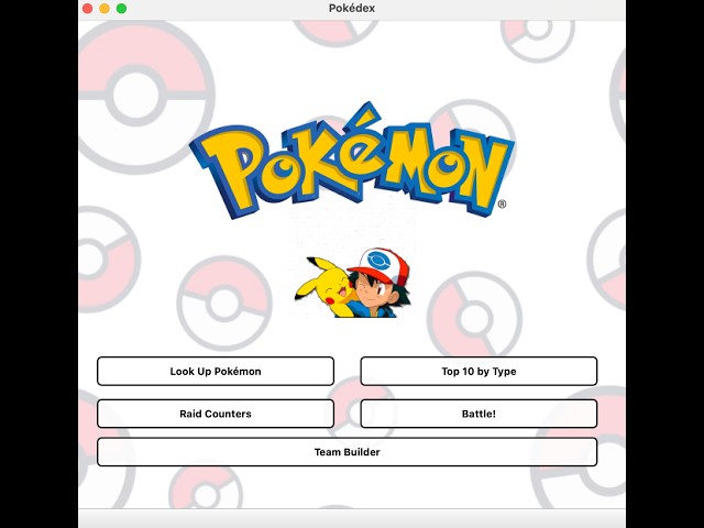 Pokedex App -- Taylor Czerwinski