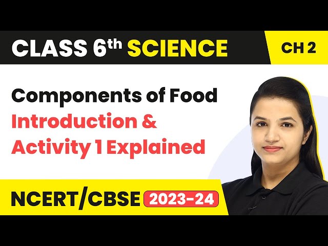 Class 6 Science Chapter 2 | Components of Food - Introduction and Activity 1 Explained