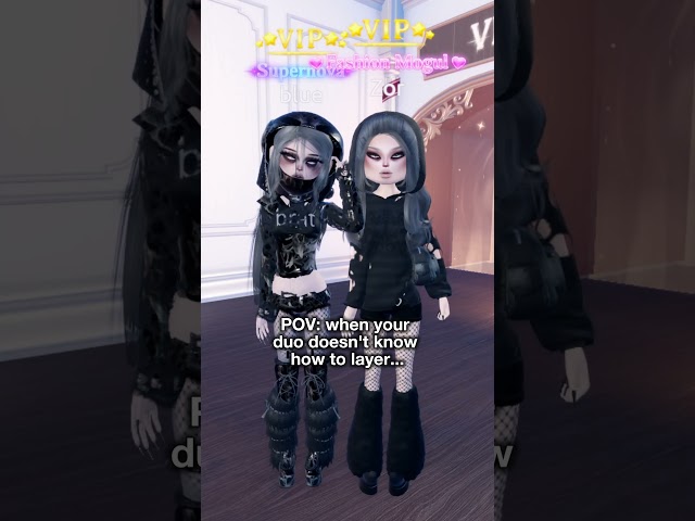 POV WHEN YOUR DUO DOESN'T KNOW HOW TO LAYER... #dti #dresstoimpress #roblox