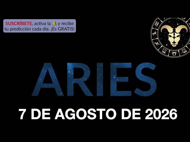 Daily Horoscope - Aries - August 7, 2026.