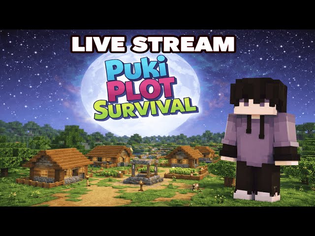 LIVE 🔴 PukiPlot Survival | Join Now!  #live #minecraft #minecraftlive