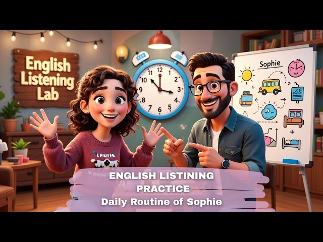 Daily Routine English Conversation | English Listening Lab