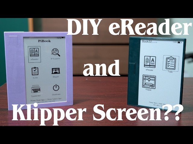 I made a DIY eReader that can find 3D printers and display their info!