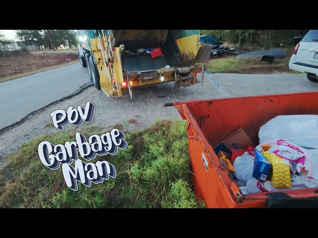 Dumpsters VS Rearload Truck | Garbage Man POV | 4K UHD ASMR