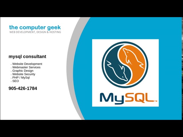 mysql consultant