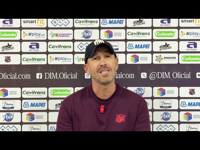 [DIM Reactions 🎙️🔴🔵] Coach Sebastián Botero before the game against Flamengo.