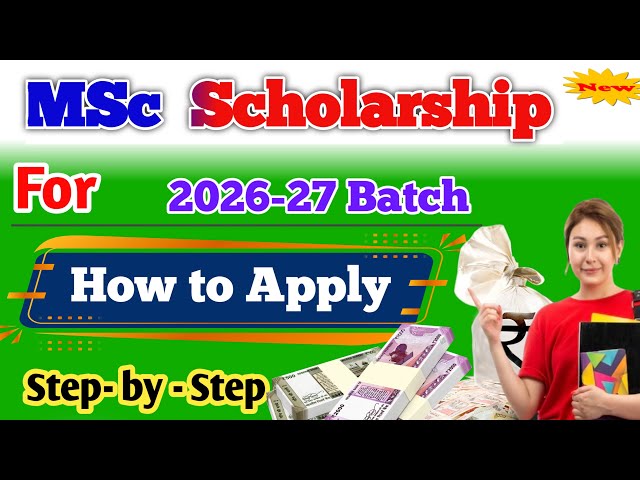 MSc Scholarship 2025 | National Scholarship for Post Graduate Studies 2025 | nsp scholarship 2025