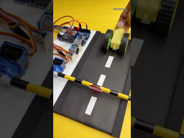 Automatic toll gate using arduino uno — Science Project.