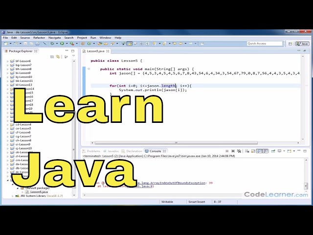 Java Tutorial - 05 - Using Array Length Instance Variable