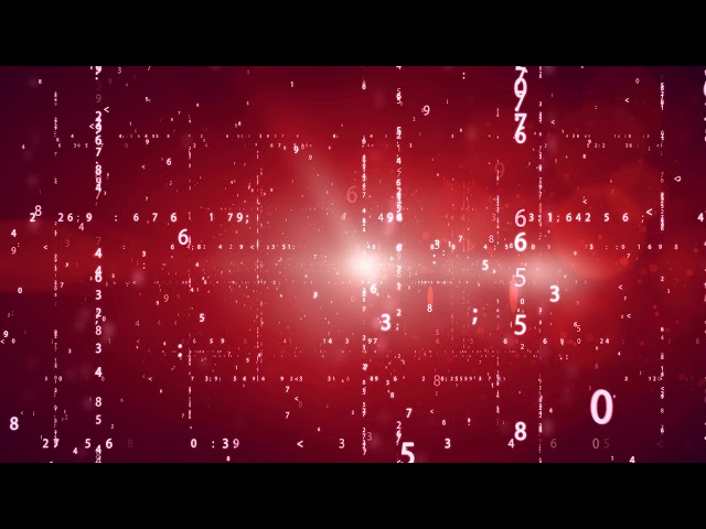 cyberspace with digital binary code