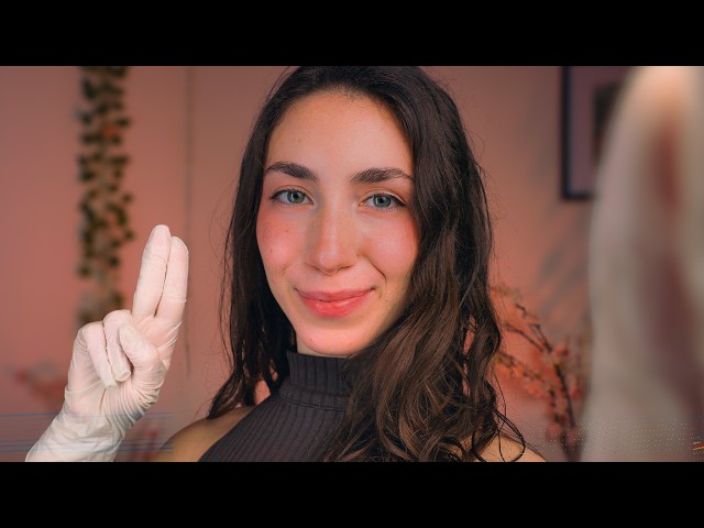 ASMR Cranial Nerve Exam for Deep Sleep 👁️ ( Eye, Ear, Face Exam)