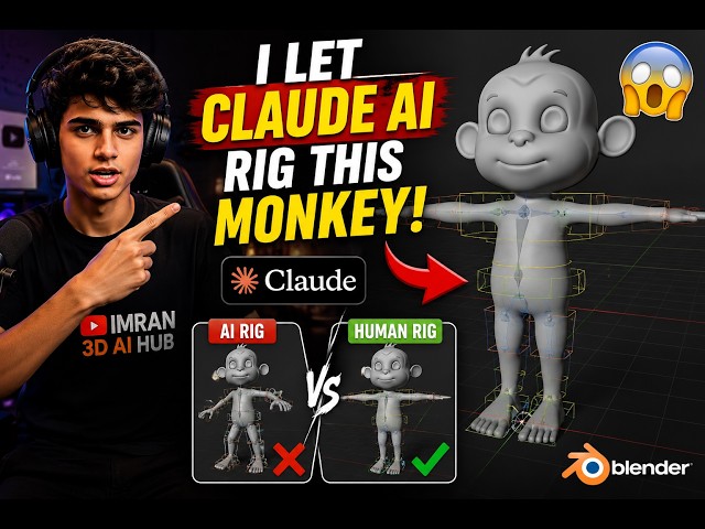 I Let Claude AI Rig My Blender Character... It Failed.