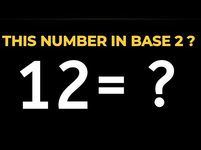 Convert Decimal Number System To Binary Number System | Number System 