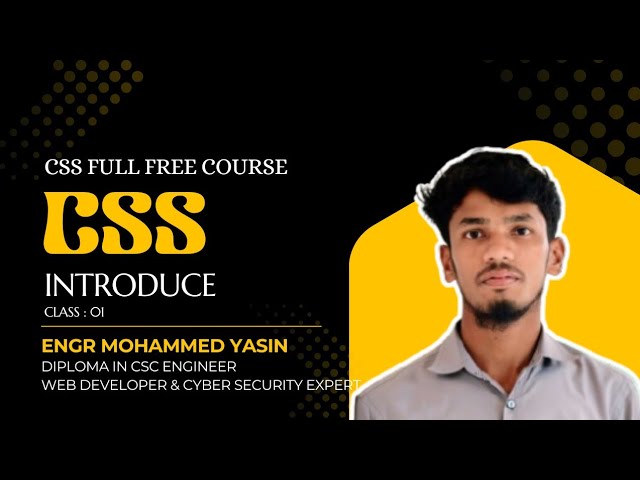 CSS class : 01 || Full free course || Technical AT || Website design || Engr Yasin