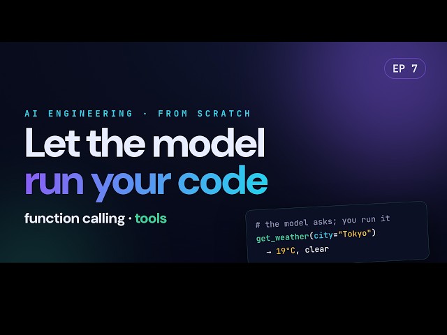 Ep7 · Function Calling Explained — Let an LLM Run Your Python (Tools, the Agent Loop)