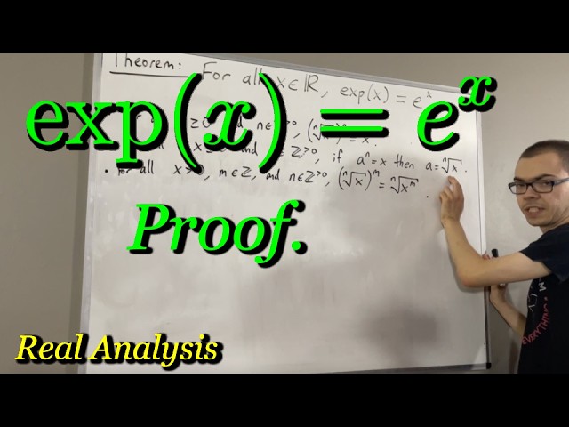exp(x) = e^x Proof (ILIEKMATHPHYSICS)